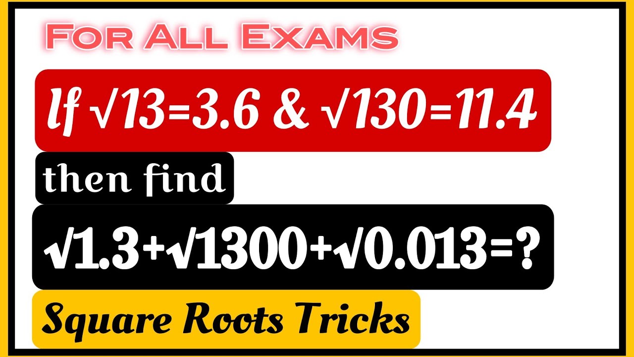 🔥🔥  Square Root Trick | वर्गमूल निकालने का तरीका | By Anjali Sharma  #mathsshorttricks  #mathstricks