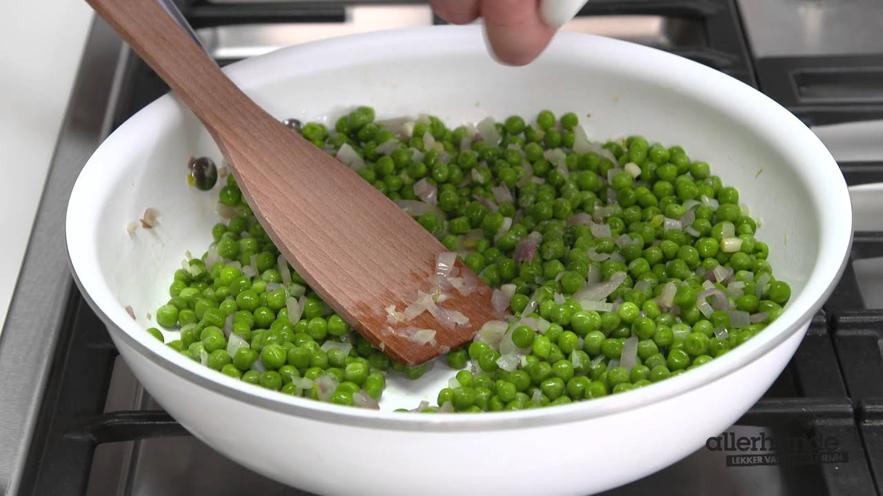 Zomerpasta met tuinerwten en munt - Allerhande