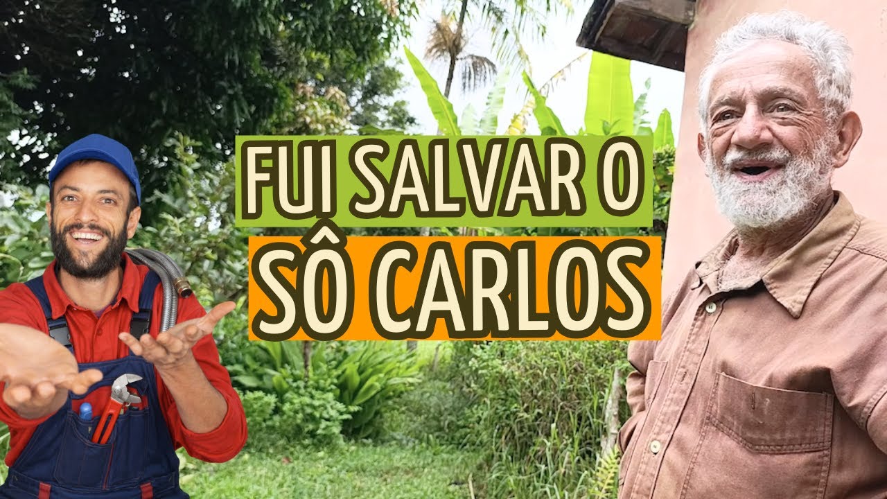 AGORA PODE TOMAR BANHO - TOUR NO JARDIM DO SÔ CARLOS, BOMBEIRO HIDRÁULICO E MUITAS MUDINHAS