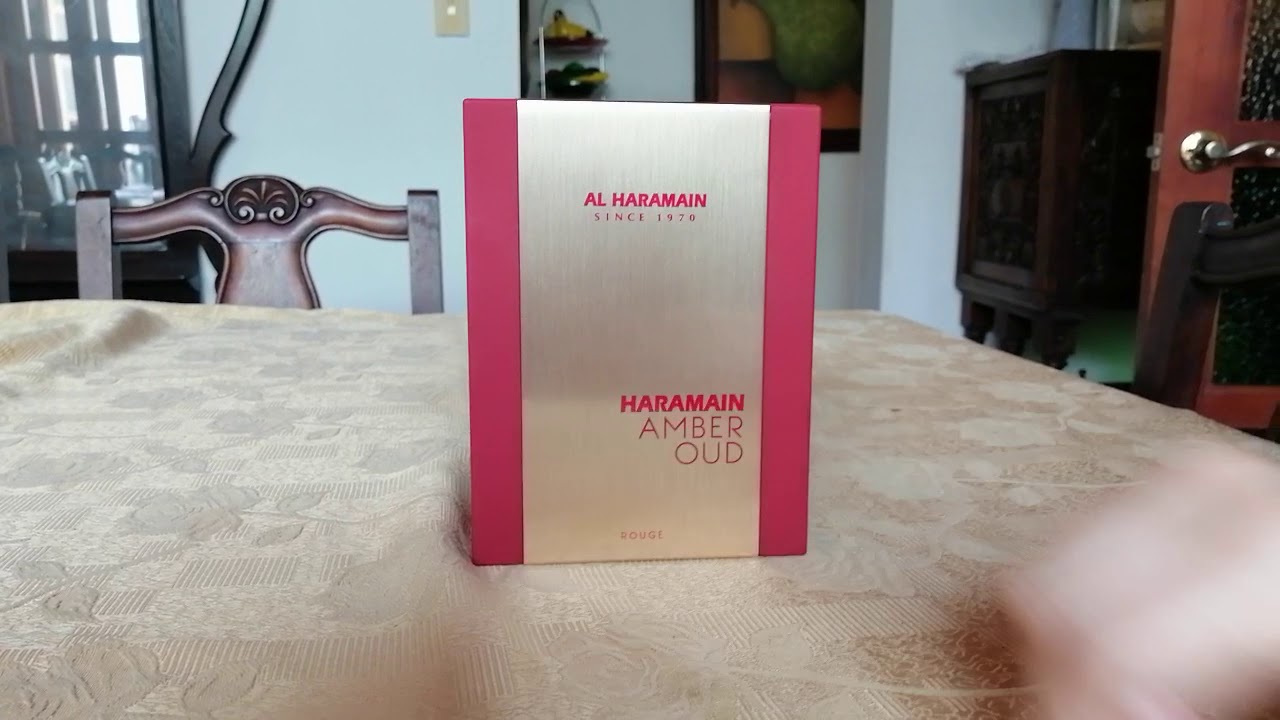 Perfume a ciegas al haramain AMBER oud rouge