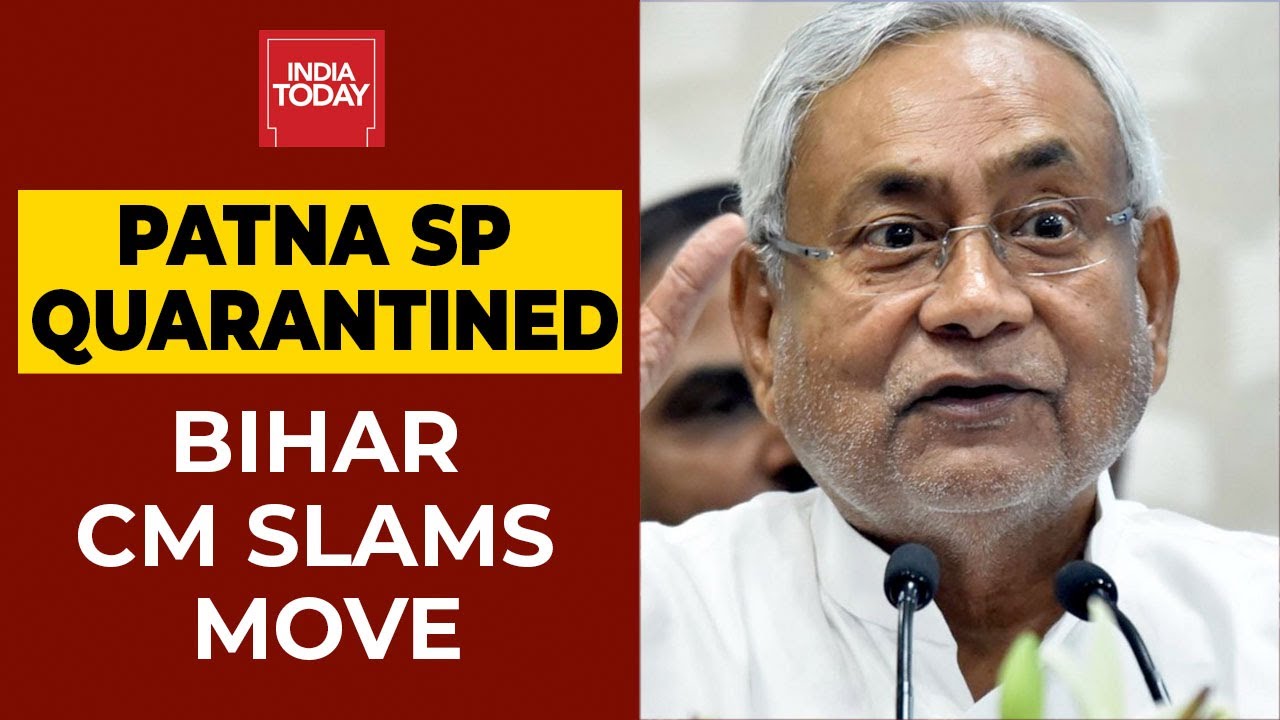 SSR Death Probe: 'Action On Cop Not Right,' Bihar CM Nitish Slams BMC Over Patna SP Quarantined