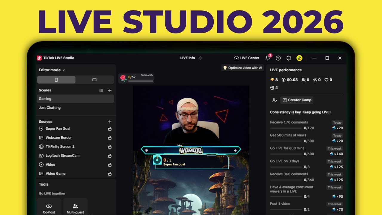 Как настроить TikTok LIVE Studio (2026) — Полное руководство для начинающих