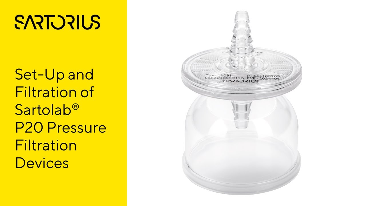How to Setup and Perform a Filtration with Sartolab®️ P20 Pressure Filtration Devices