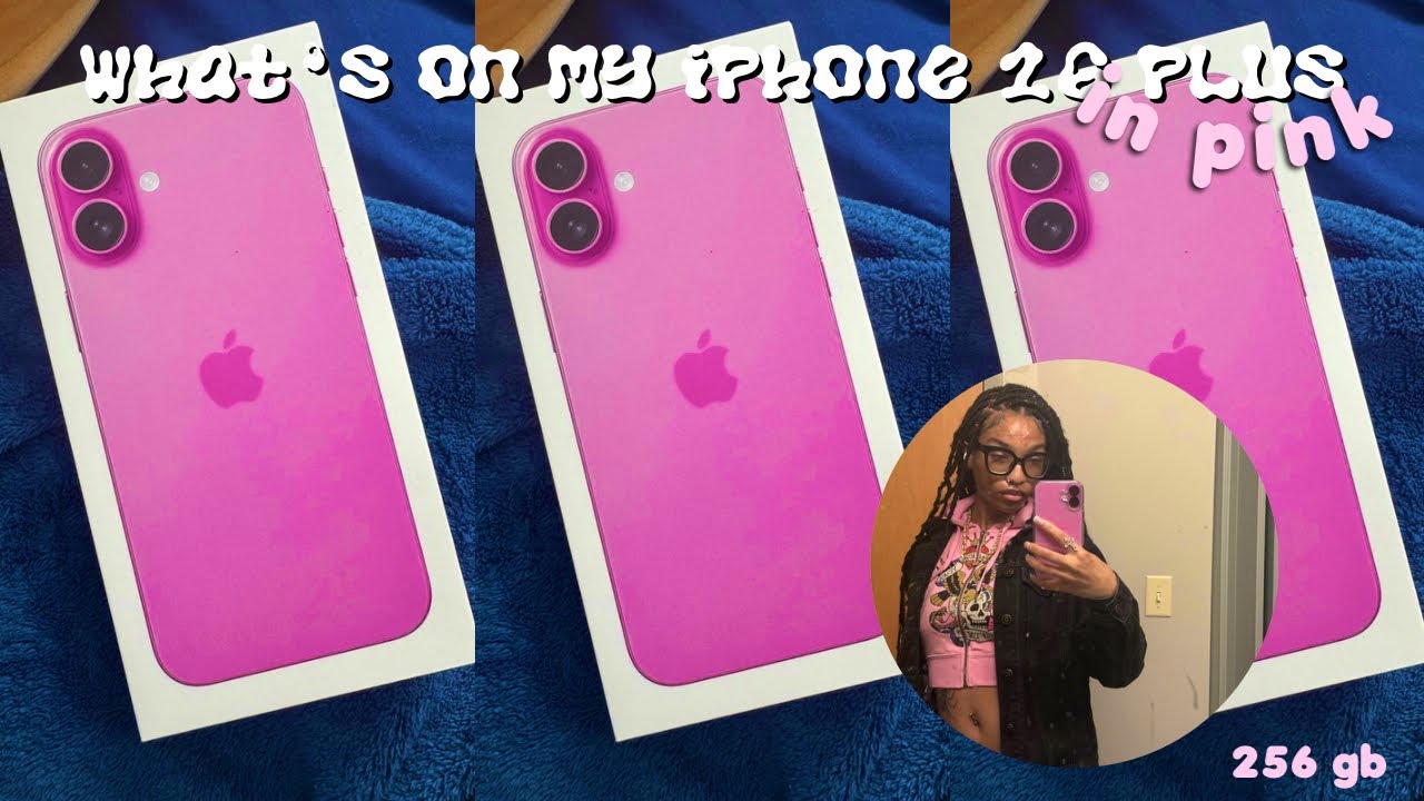 what’s on my IPHONE 16 PLUS (pink, 256 gb, ios 18)