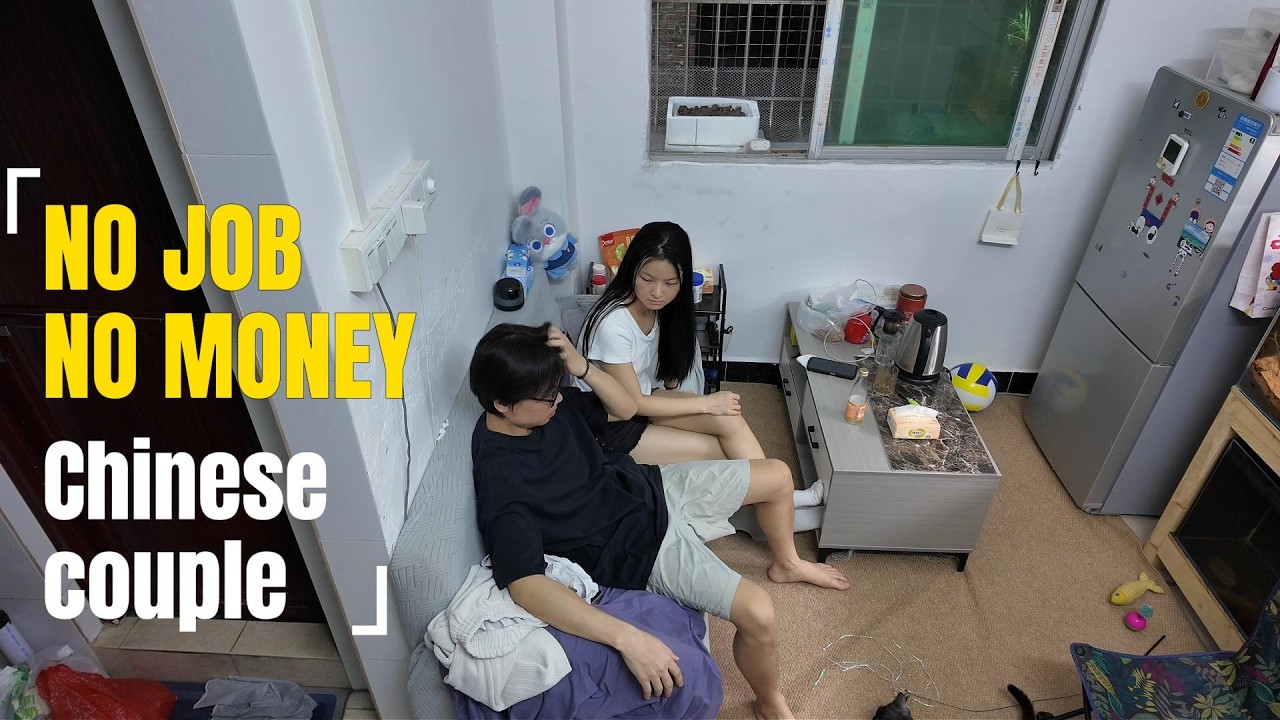 Poor Chinese Couples Real Life, Small Rental Room, Living In China No Job No Money