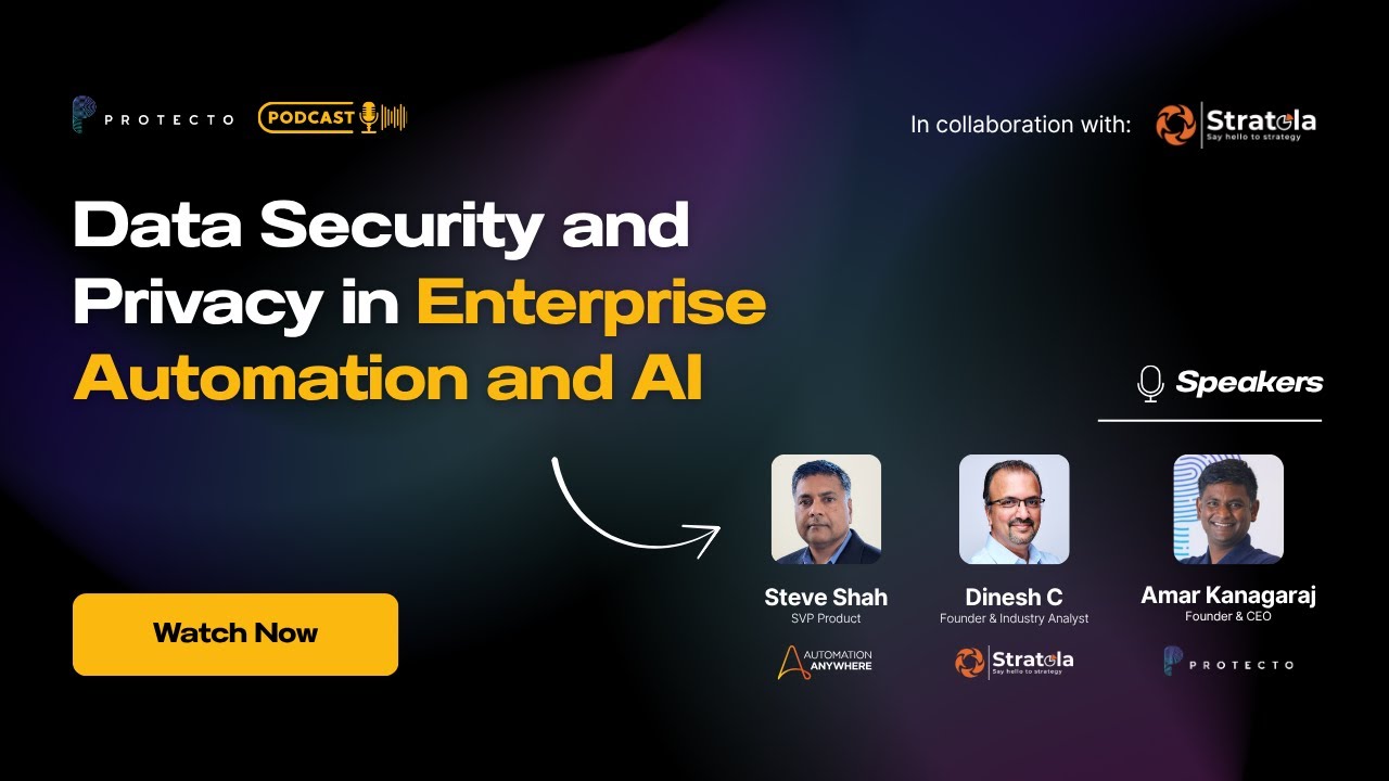 Automation Anywhere + Protecto: How Leaders Secure GenAI Data