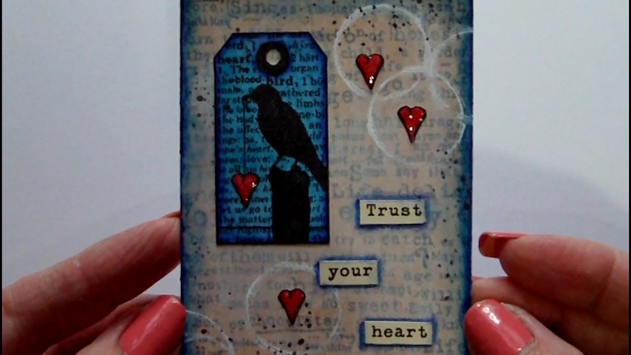 Mixed Media ATC - Trust Your Heart