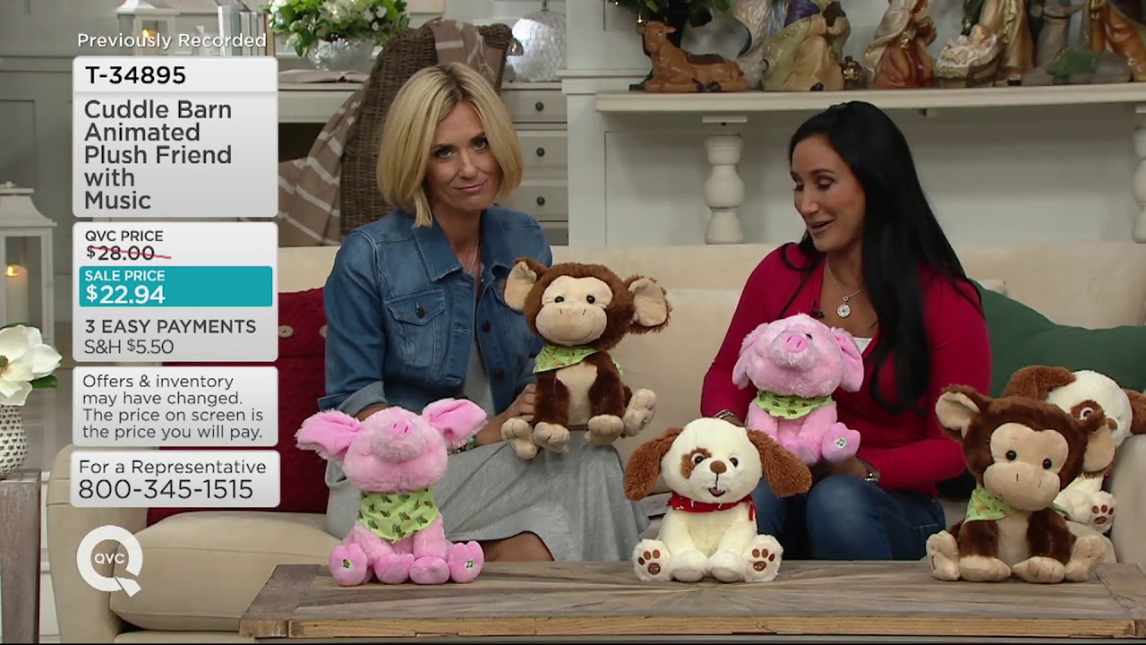 Cuddle Barn Animated Plush Friend with Music on QVC