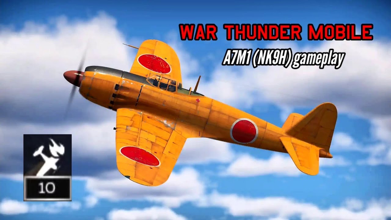 NEW! A7M1 (NK9H) gameplay: 15 secs turn rate is insane (10 kills, no deaths) - War Thunder Mobile