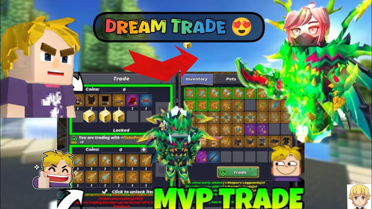 HOW TO GET RICH TRADES 🤑💵💲 IN BLOCKMANGO SKYBLOCK 🤗 
