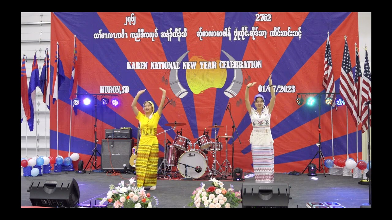 Karen Culture Dancing - Karen New Year Dancing Song