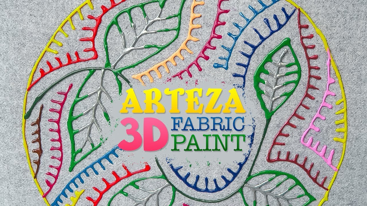 3D Fabric Paints ft. Arteza Art Supplies