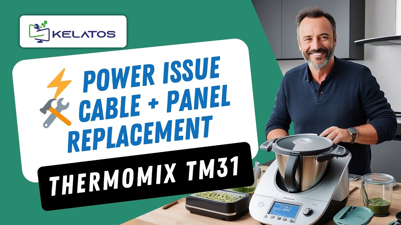 How to fix ⚡power and control issues on Thermomix TM31? 🛠️ Cable and panel replacement step by step