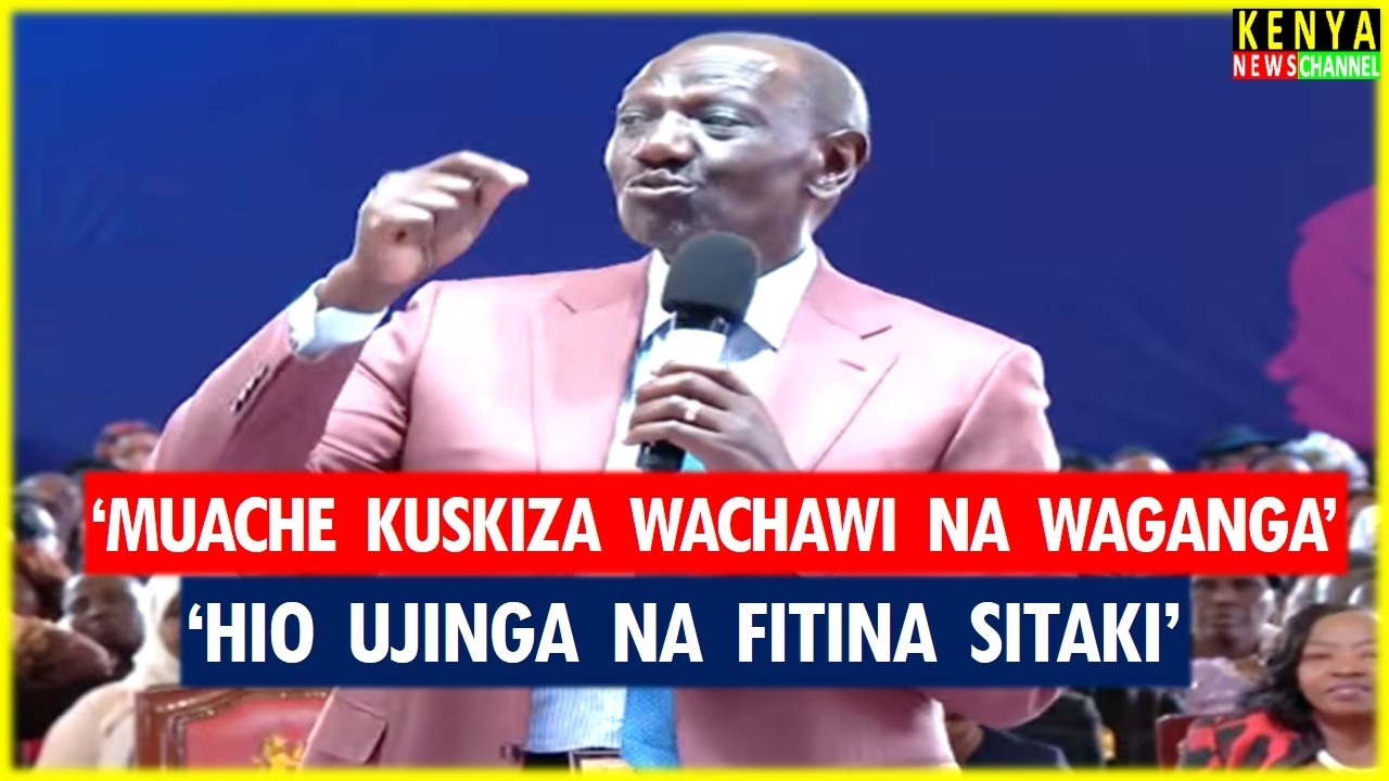 Ruto ANGRY speech today in State House - Listen what he told Gachagua, Kalonzo & Matiangi