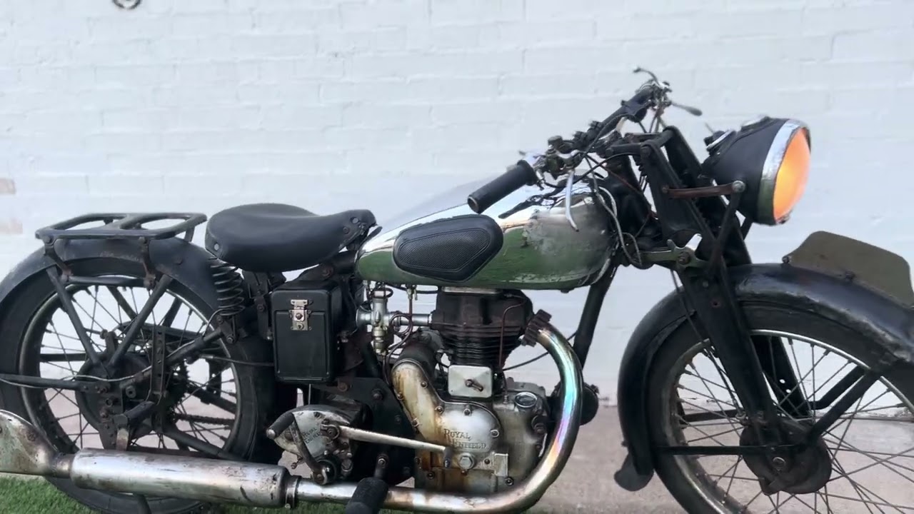 1938 Royal Enfield Model S - Idle Walkaround