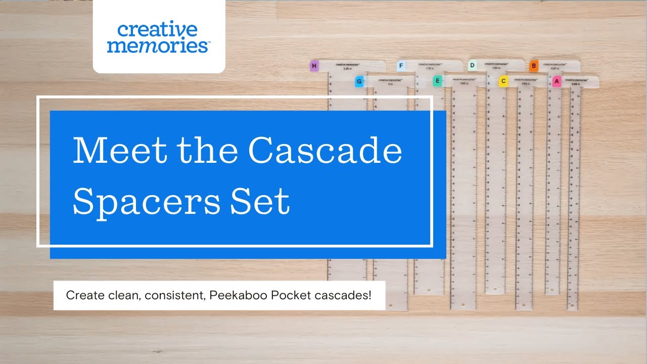 Introducing the Creative Memories Cascade Spacers Set!
