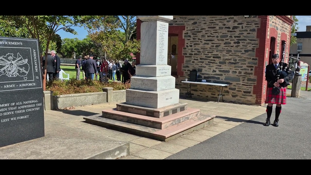 Highland Cathedral  | RSL Port Elliot | 75th  Anniversary National Service | Australia. 