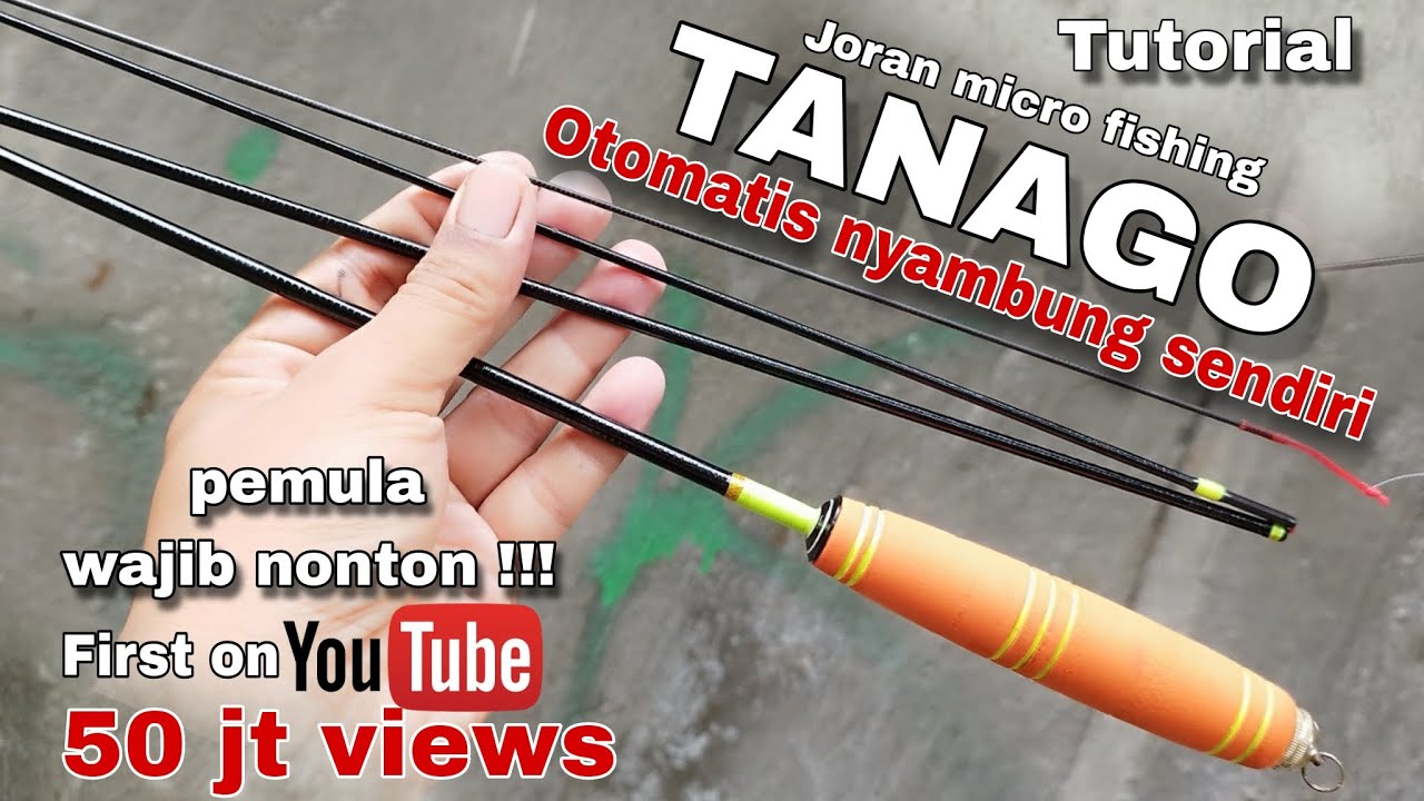 very brilliant idea !! making the best TANAGO micro fishing rod 2025 bisa nyambung sendiri !