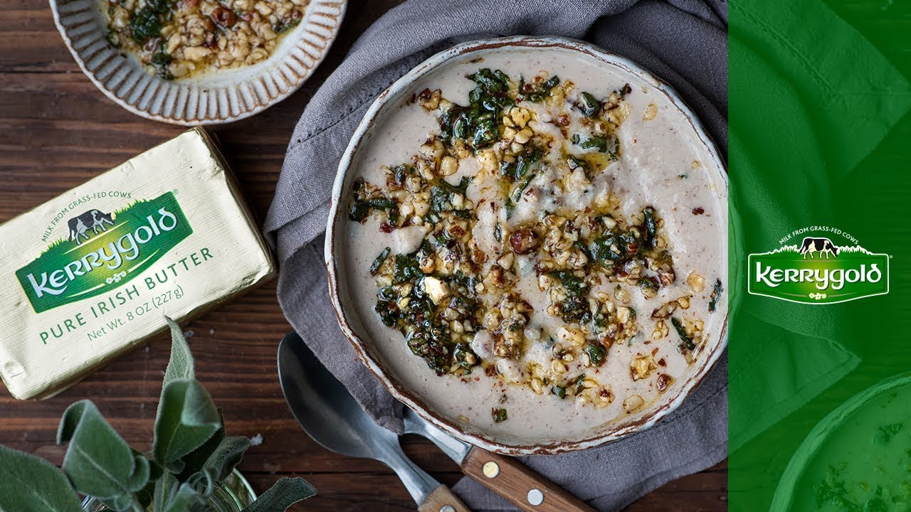 Chef Clodagh McKenna&rsquo;s Celeriac Soup with Sage and Hazelnuts