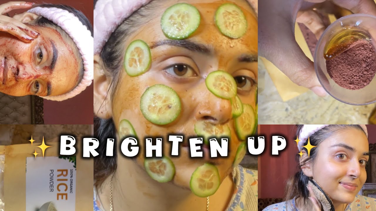 Asian Glass skin / Winter Skin care / Coffee + Rice + Honey 🍯 Mask 