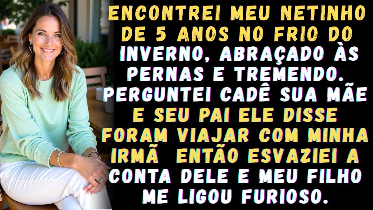 Achei meu neto no frio do inverno enquanto os pais viajavam, então esvaziei a conta do meu filho.