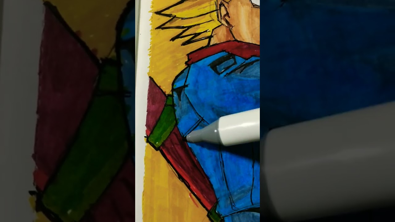 Drawing Future Trunks Super Saiyan with Sword of Hope #Trunks #DBS #Shorts #Drawing #Trending