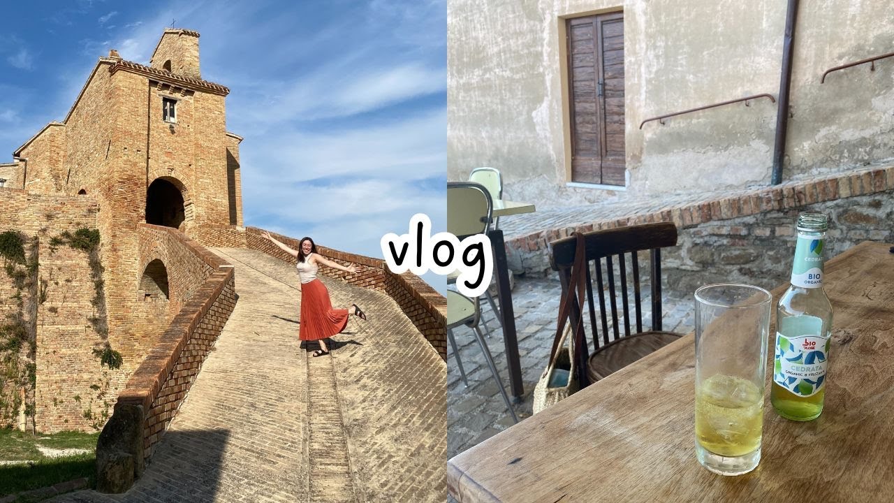 vlog in Italian: una passeggiata in un borgo medievale nelle Marche (sub)