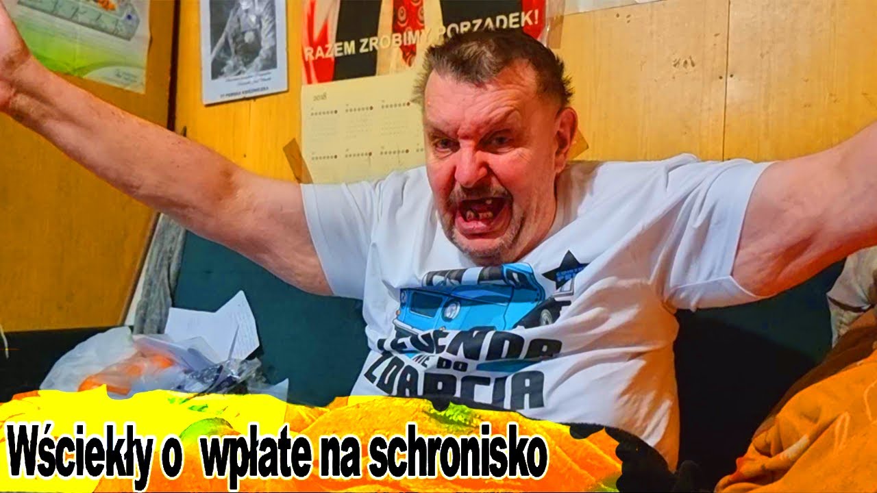 Wkurzył sie o wpłatę na schronisko