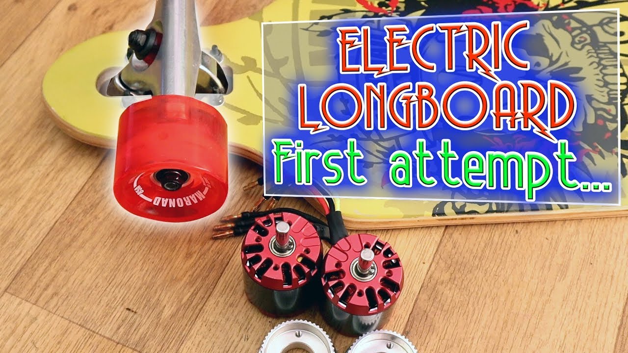 Homemade Electric Longboard - what NOT to do | attempt 1