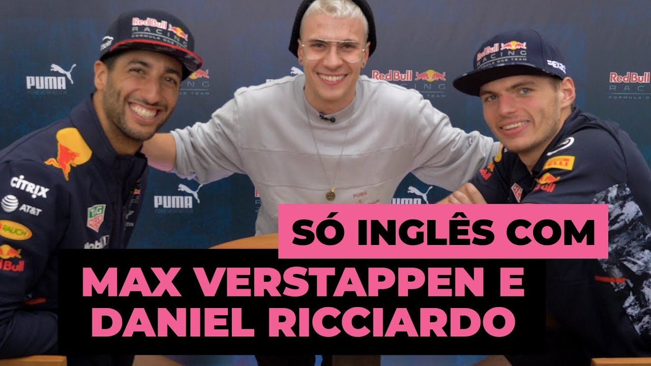 COLOCANDO MEU INGLÊS PRA TRABALHAR feat. MAX VERSTAPPEN E DANIEL RICCIARDO
