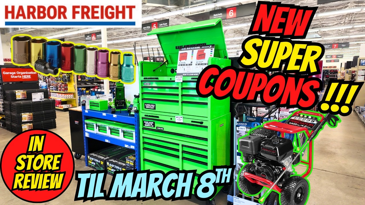 Лучшие суперкупоны в Harbor Freight прямо сейчас! Действуют до 8 марта.