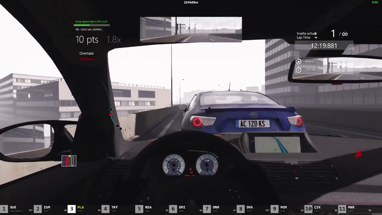 Assetto Corsa | No Hesi a fondo 🏁 Tráfico, reflejos y pura adrenalina