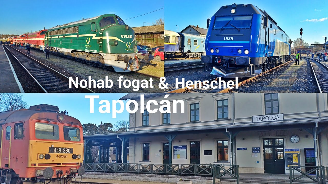 2024. 12. 21. Tapolca vasútállomás és Nohab fogat & Henschel fogadása