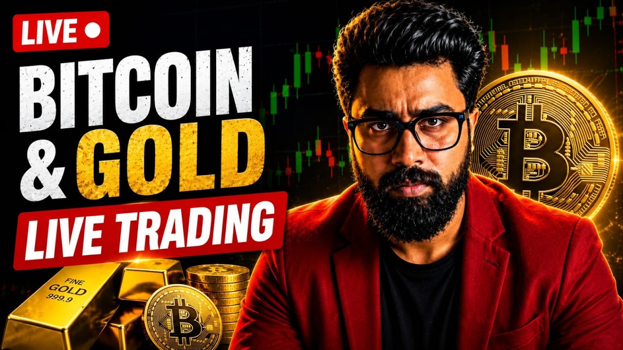 🔴 Crypto & Gold Live Trading  | Market Structure Analysis | Trade Plan & Key Levels