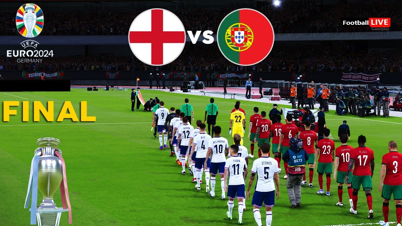 England Vs Portugal - Final UEFA Euro 2024 | Full Match All Goals | Ronaldo vs Kane | PES Realistic