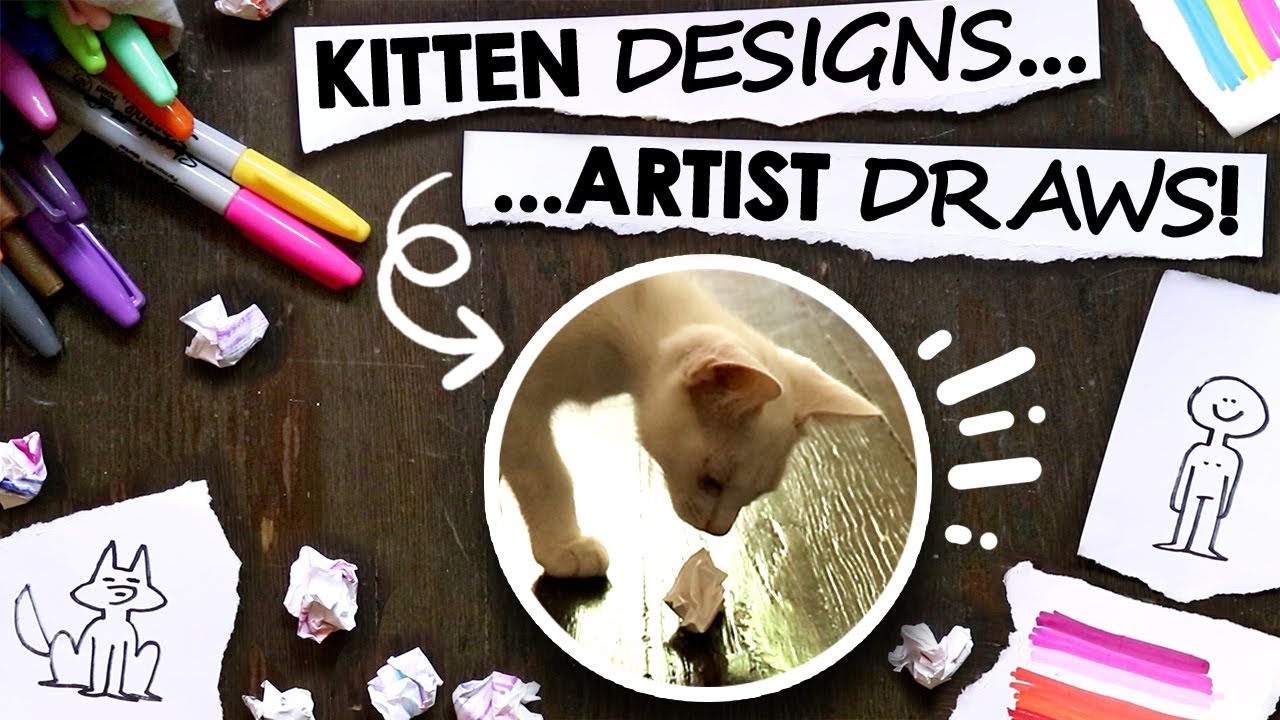 I Drew A Character My Kitten Designed