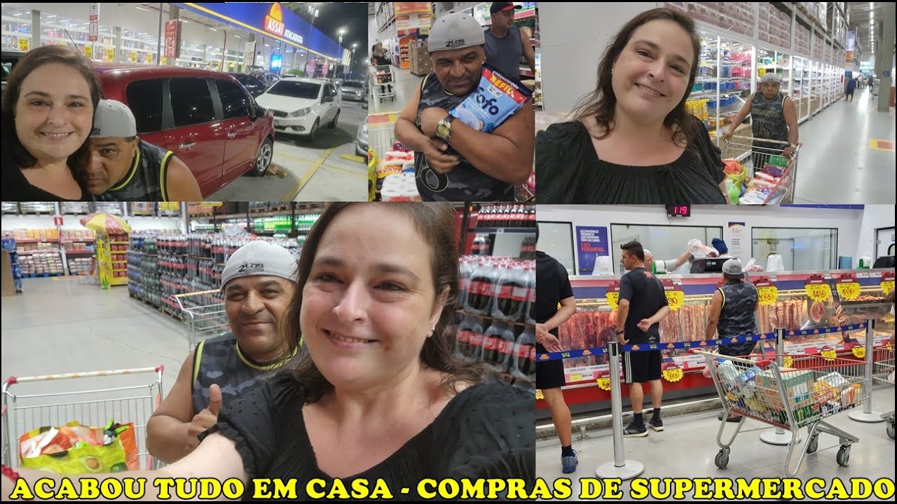 ACABOU TUDO EM CASA - COMPRAS DE SUPERMERCADO