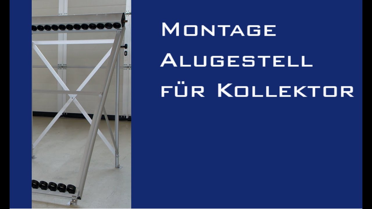 Montage Gestell für HHG Vakuum-Solarkollektor