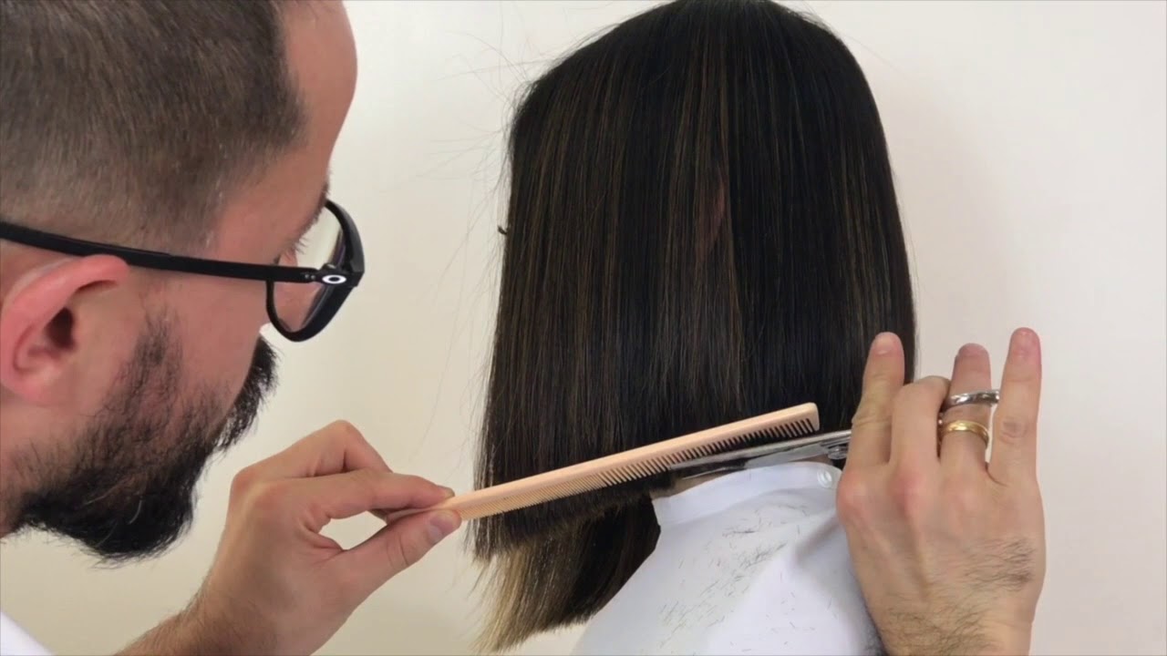 Como cortar Bob , cabelo medio!