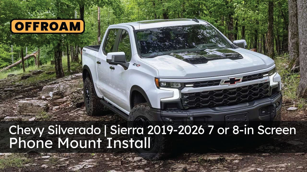 Chevy  Silverado & Silverado HD | GMC Sierra 1500 & Sierra HD Phone Mount Install - 7 or 8