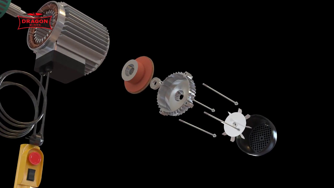 DRAGON WINCH Industrial Hoist 300/600 - Technical Animation