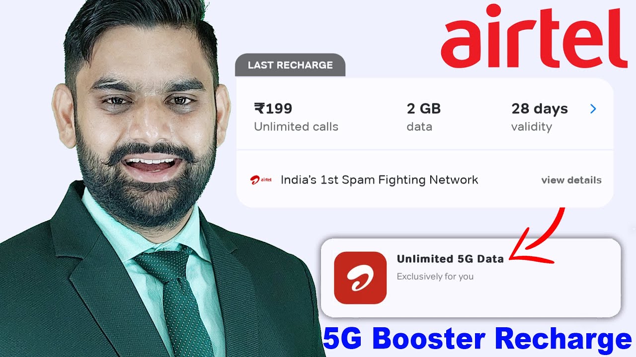Airtel Rs. 199 Recharge Upgrade to Airtel Unlimited 5G Data | Airtel 5G Plus | Unlimited 5G Data |