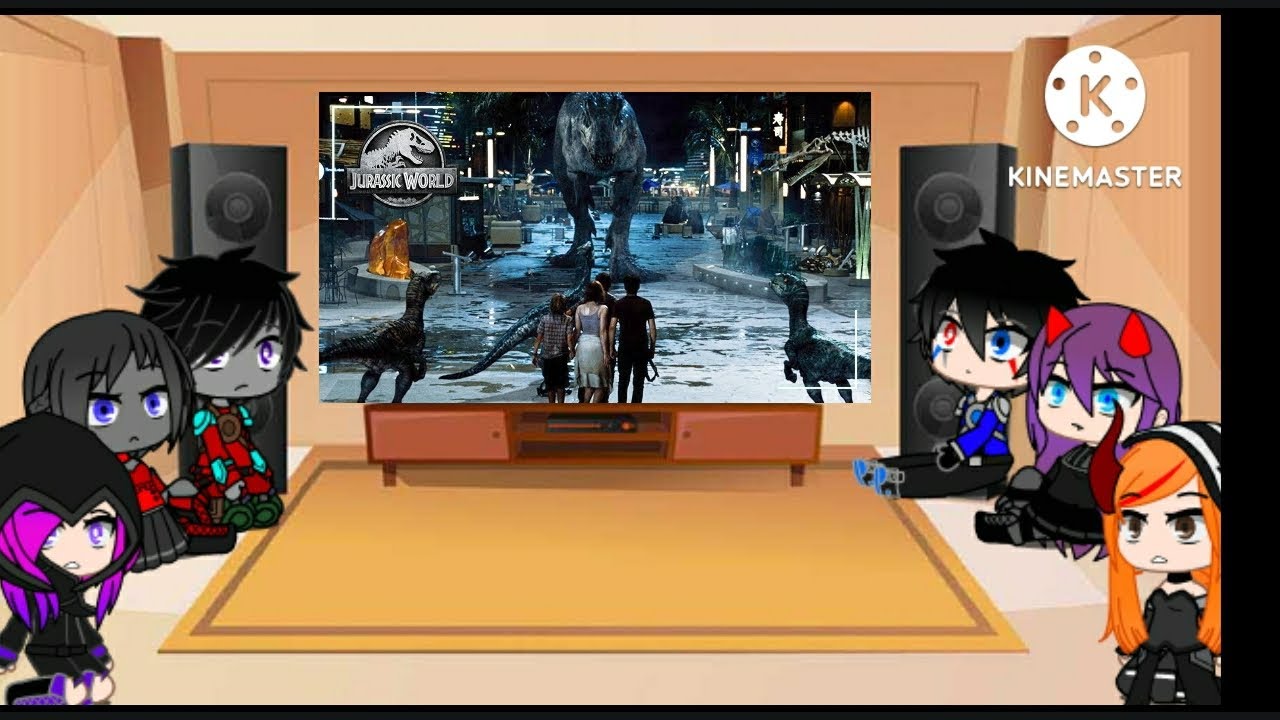 Rainimator friend's react to Jurassic World Final Battle scene full version