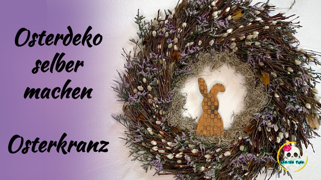 DIY: Kranz aus &Auml;sten binden / Osterkranz selber machen 🐣 ( Osterdeko )