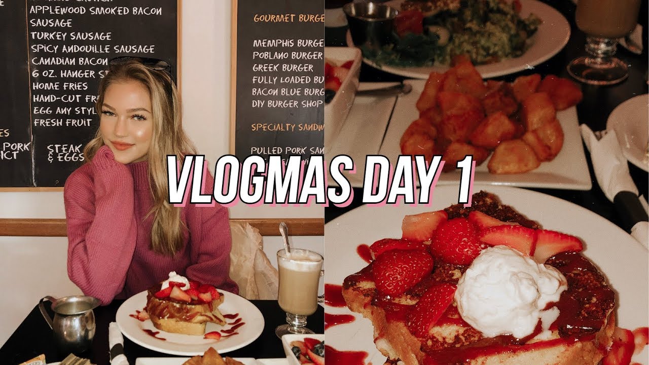 vlogmas day #1: cyber monday haul & a cute brunch | maddie cidlik