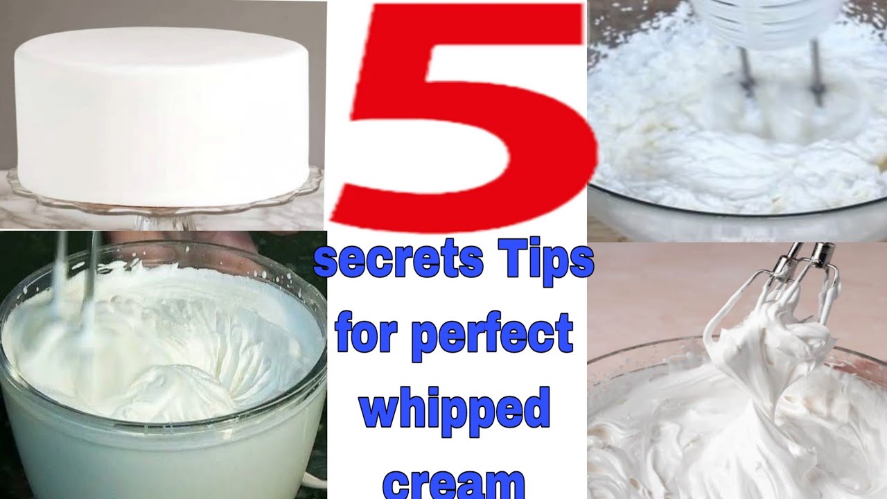 5 Secret Tips For Perfect Whipped Cream|Why Whipping Cream Melt?