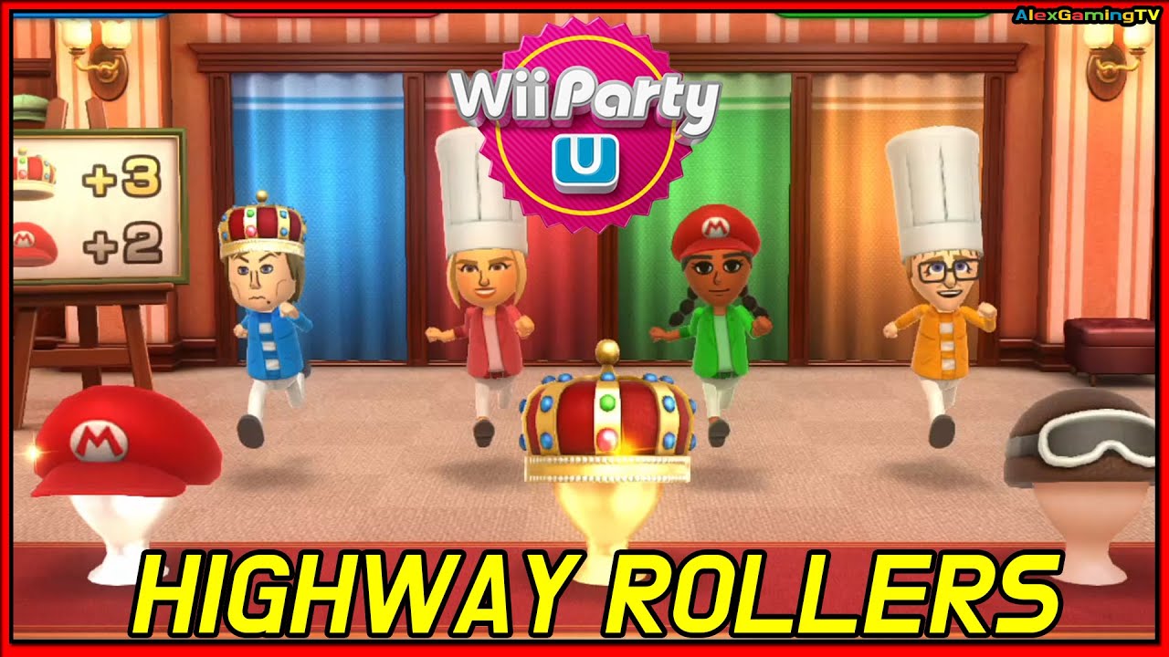 Wii Party U - Highway Rollers (Pierre vs Ilka vs Laura vs Merrick )Eng Sub | AlexGamingTV