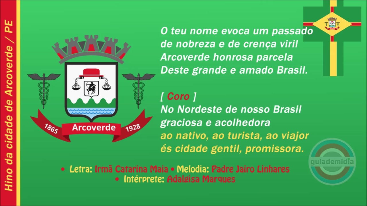 Hino da cidade de Arcoverde PE • Oficial • 