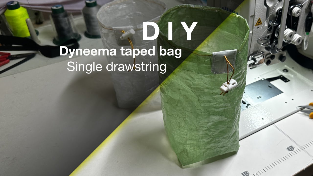 DIY Dyneema taped drawstring bag 1  + FREE PRINTABLES