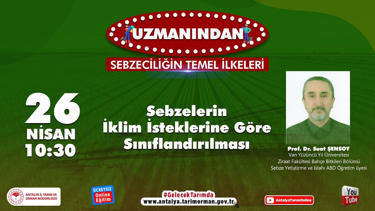 Sebzelerin İklim İsteklerine Göre Sınıflandırılması - Uzmanından